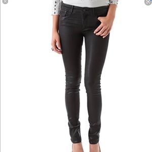 Habitual coated EVE high rise skinny black jeans